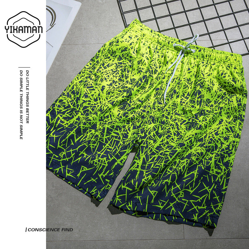 Pantalones cortos de playa al por mayor para hombres Ratio de impresión digital seca rápida